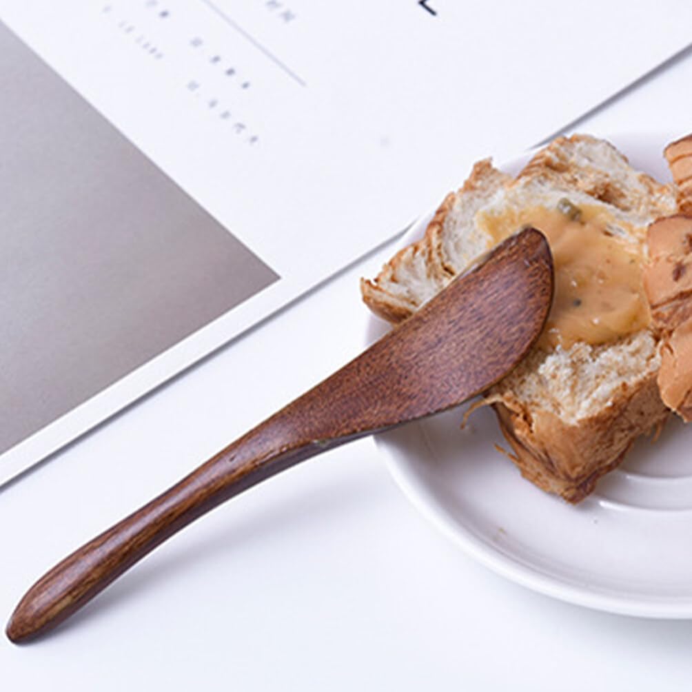 UPKOCH 8pcs Wooden Jam Knives Butter Spreaders for Breakfast Baking and Dessert Shops for Spreading Cheese Honey