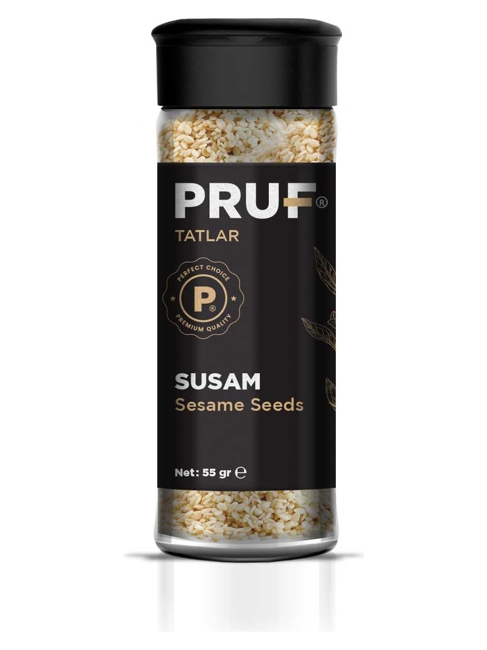 Pruf Susam/Sesame Seeds 55 Gr. Sağlıklı Cam Şişe