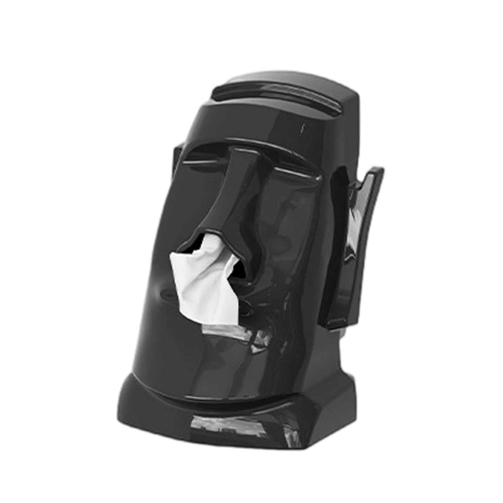 Boîte à mouchoirs statue Île de Pâques Moai pour déco salon et bureau chic