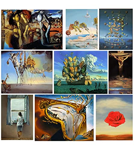 Image of Tallenge -Set of 10 Paintings of Salvador Dali Small Poster(Paper,12 x 17 inches, Multicolour)