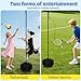 wolfwo Upgrade Heavy Duty Tetherball Set, Tetherball Ball and Rope and Pole, Adjustable Height and Portable Tetherball Set with Base for Outdoor, Playground and Backyard, Fun for Kids and Adults