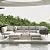 Vakollia 11 Piece Modern Outdoor Rope Wicker Sectional Patio L-Shaped Conversation Sofa Set Deep Seating with Thick Cushions