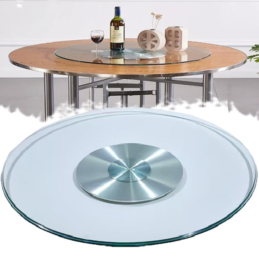 Lazy Susan In Vetro Piatto Girevole Per Tavolo Da Pranzo Vassoio Rotante