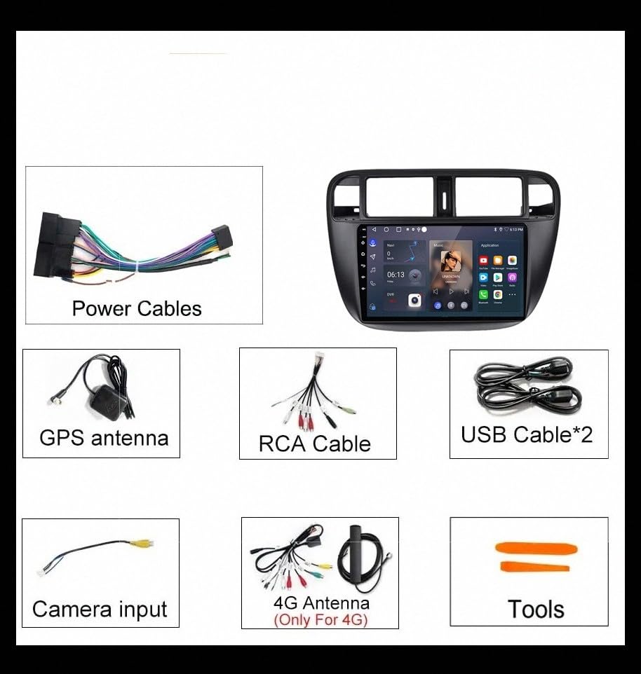 Traceur GPS haute précision pour Honda Civic 1995-2001 avec voix réelles