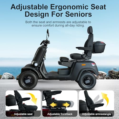BHERRY Heavy Duty All-Terrain Fat Tire Scooter