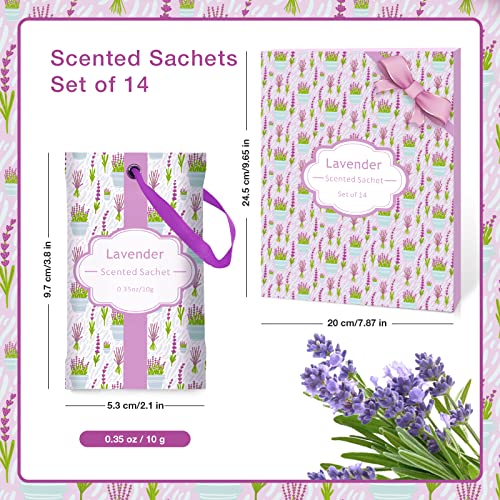 Image of SCENTORINI Sachets for Drawers and Closets, 14 PCS Scented Sachets