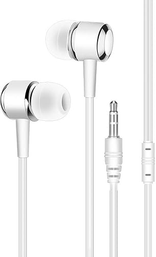 Cuffia auricolare universale per auricolare in-ear per computer con microfono cristallo colore Bedolio bianca Cuffia auricolare universale per auricolare in-ear per computer con microfono cristallo colore Bedolio bianca