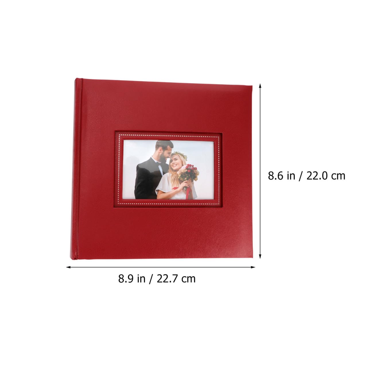 Álbum de Bolsillos Rojo 200 Fundas, Pp y Papel para Fotos | Diseño Elegante, Formato de Inserción, Adecuado para Bodas y Ocasiones Obsequios