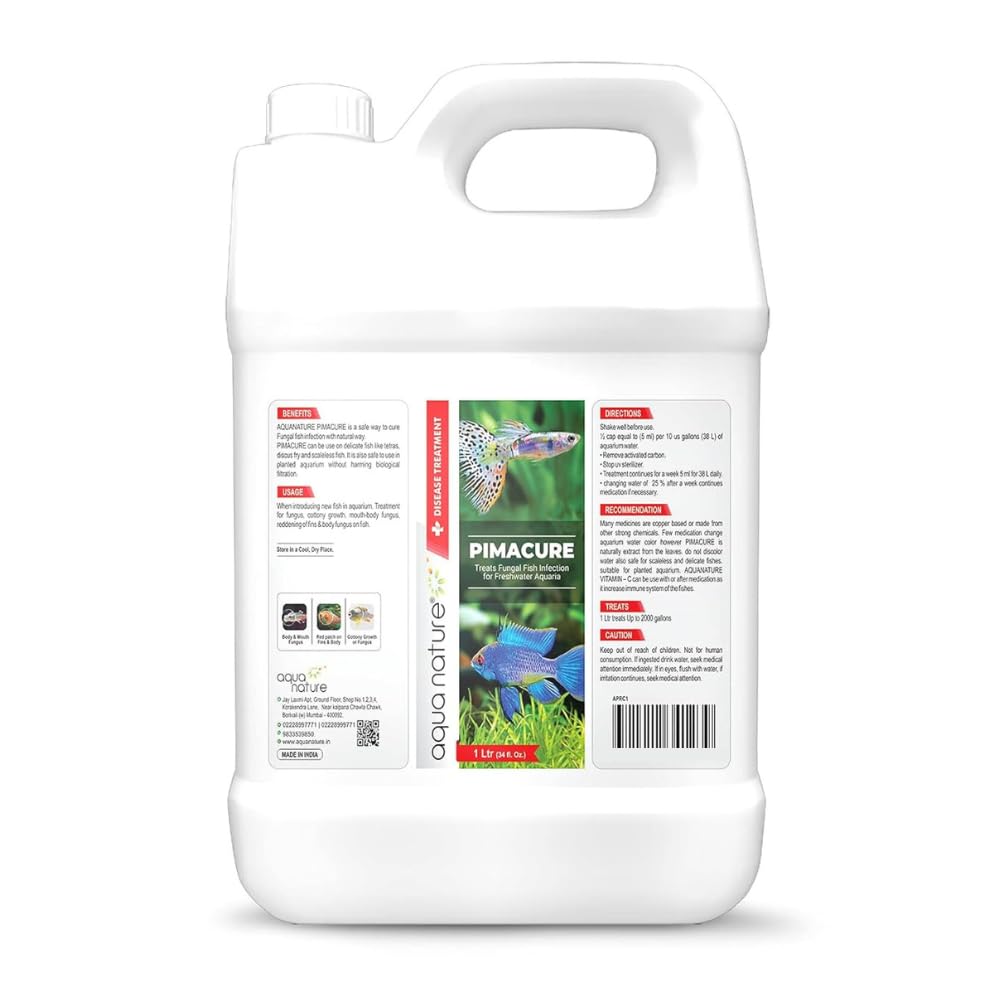 AquaNature PimaCure Treats Fungal Fish Infection for Freshwater Aquaria (1Ltr) (B08TWQ4962) Amazon Price History, Amazon Price Tracker
