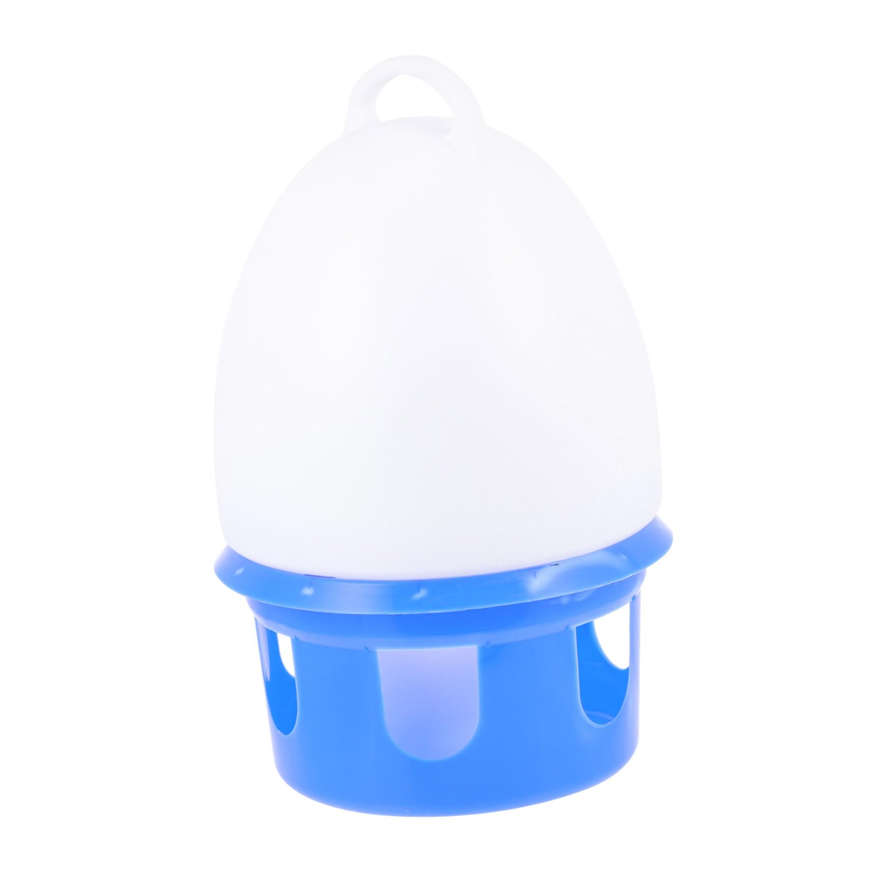 Abreuvoir pour Pigeons à Boire Autonome, PVC Bleu, Rond, 1 Pièce
