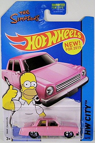Hot Wheels The Simpsons Family Car Pink 2017 1:64 miniatura 2