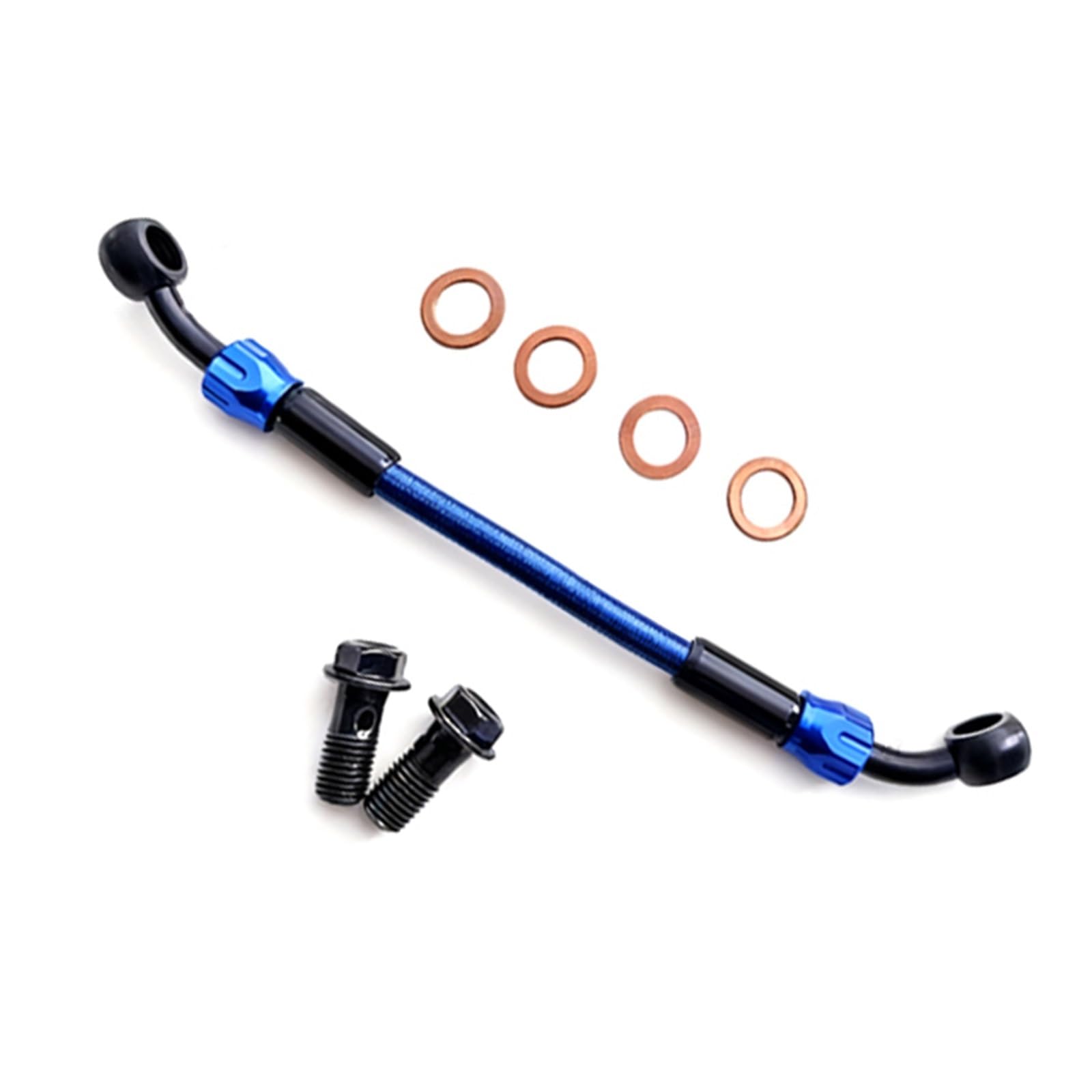 Accessoires de freinage Durite De Frein Tressée AN3 pour Maître-Cylindre d'embrayage Hydraulique Moto (28°-45°) Accessoires(300mm)