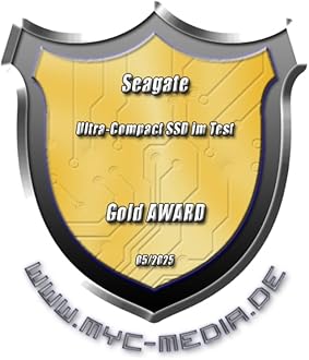 Seagate Ultra Compact 1TB SSD extern, 1000MB/s, USB 3.1 Typ C, Data Rescue Se...