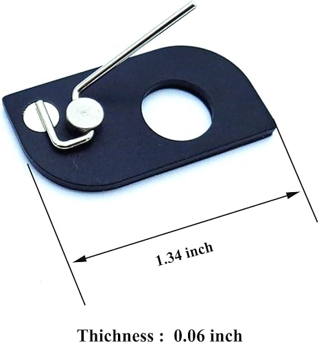 Miniatura 4 de Soporte de flecha de acero inoxidable negro para tiro con arco recurvo RH LH Recurve Arrow Rest Caza Shooting Targeting Accesorio (paquete de 3)