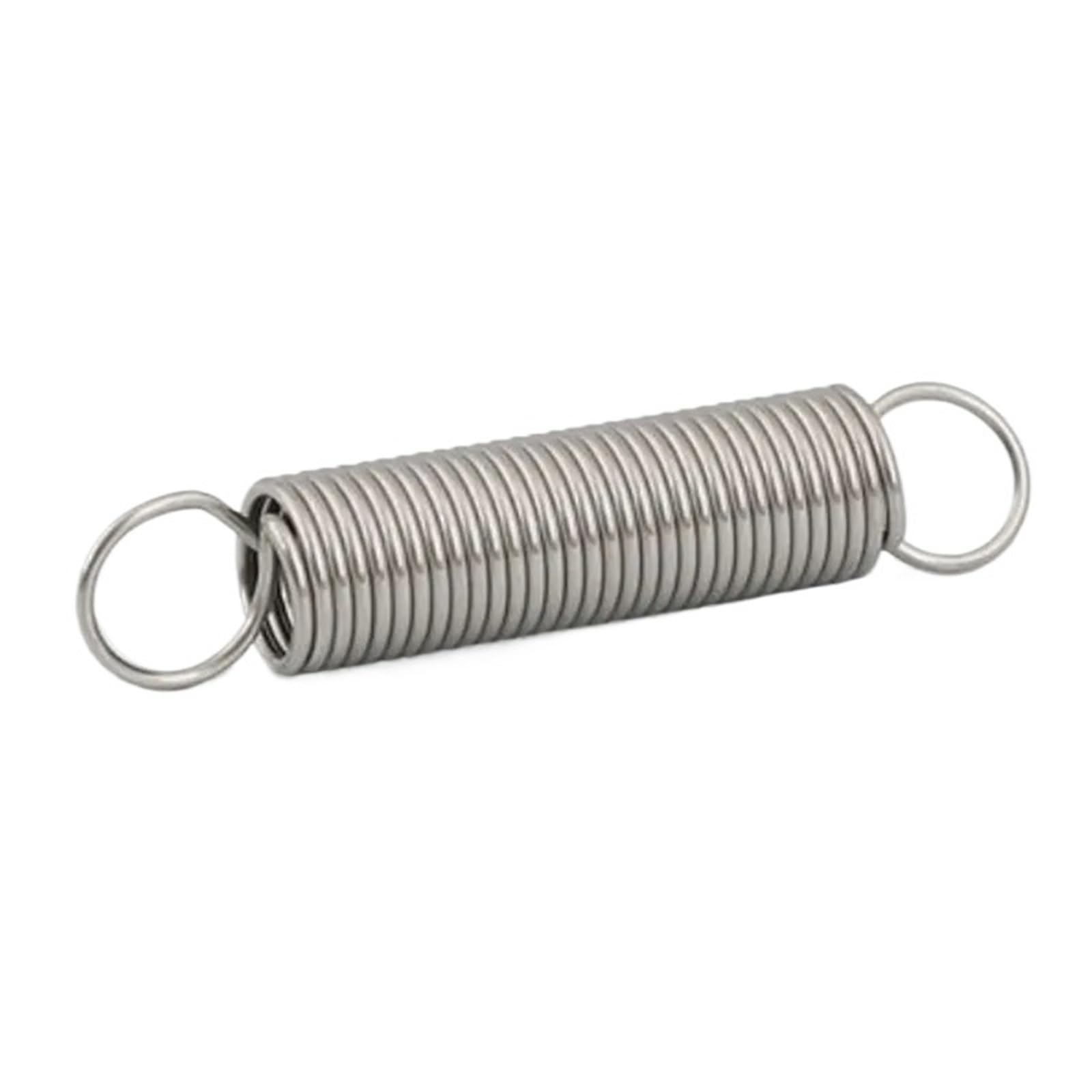 Extension Springs 20 Pcs Wire Diameter 1.0mm Stainless Steel Tension Spring with Hook Extension Extension Springs with Hook Ends(70mm)