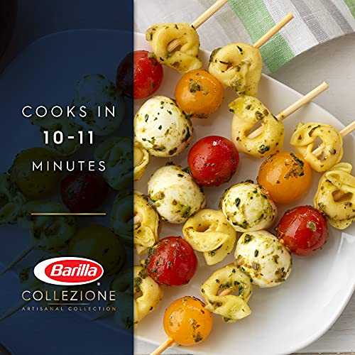 Barilla Collezione Three Cheese Tortellini Pasta, 12 Oz. Bag (Pack Of 4) - 6 Servings Per Bag - Pantry Friendly Artisanal Dried Tortellini - Non-Gmo, All Natural Ingredients, No Preservatives #TOP3