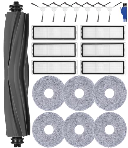 Jissta Accesorios Recambios para Dreame L10s Ultra Aspiradora, L10 Ultra, 1 Cepillo Principal,6 Filtros HEPA,6 Paños de Limpieza, 7 Cepillos Laterales, Repuestos para Dreame