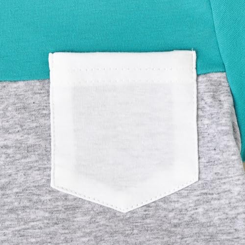 Image of Toddler Boy Clothes Baby Summer Outfit Patchwork Tee Shorts 12M-4T