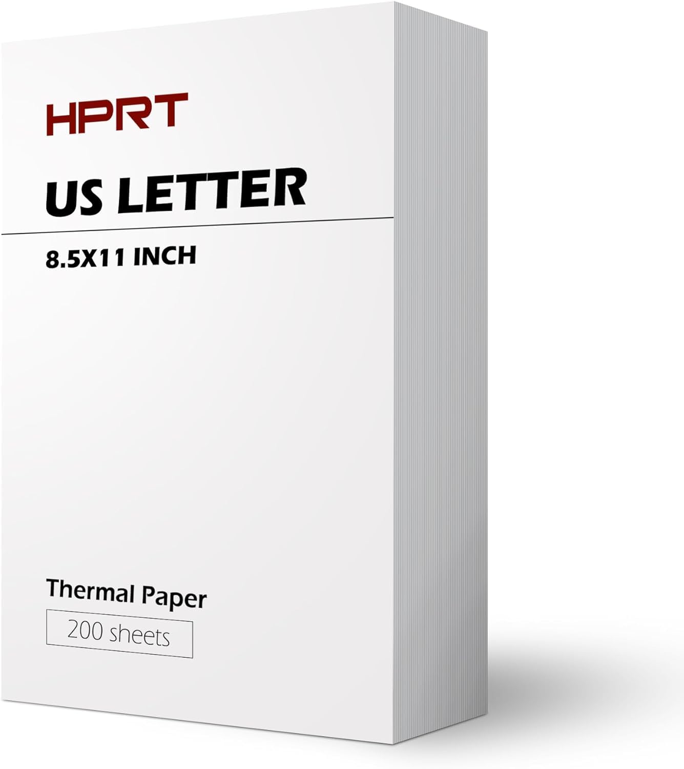Thermal Paper US Letter Size for Portable Thermal Printer Compatible with HPRT MT866, Phomemo M08F-Letter, 8.5''x11'' Size, 200 Sheets