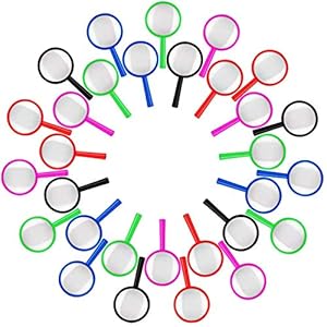 Mini-vergrootglazen 30-pack Kleurrijke vergrootglazen Kinderfeestartikelen Verjaardagsfeestje gunst