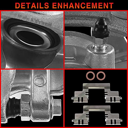 A-Premium Disc Brake Caliper Assembly With Bracket Compatible With Select Cadillac, Chevy And Gmc Models - Escalade, Avalanche, Silverado 1500, Suburban 1500, Tahoe, Sierra 1500 And More - Rear Side #TOP3