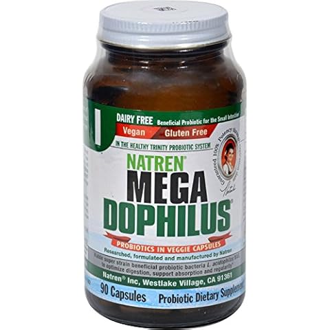 Natren Mega Dophilus Dairy Free - 90 Vegetarian Capsules Cover