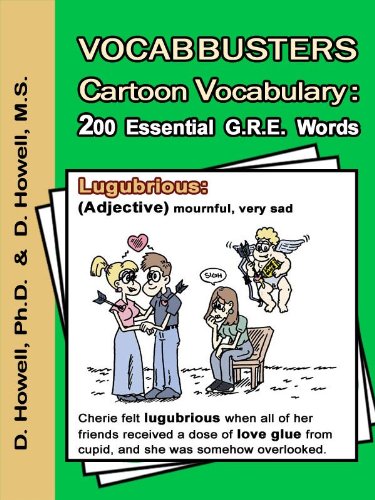 Amazon Com Vocabbusters Cartoon Vocabulary 200 Essential Gre Words Ebook Howell Deanne Howell Dusti Rinehart James Kindle Store