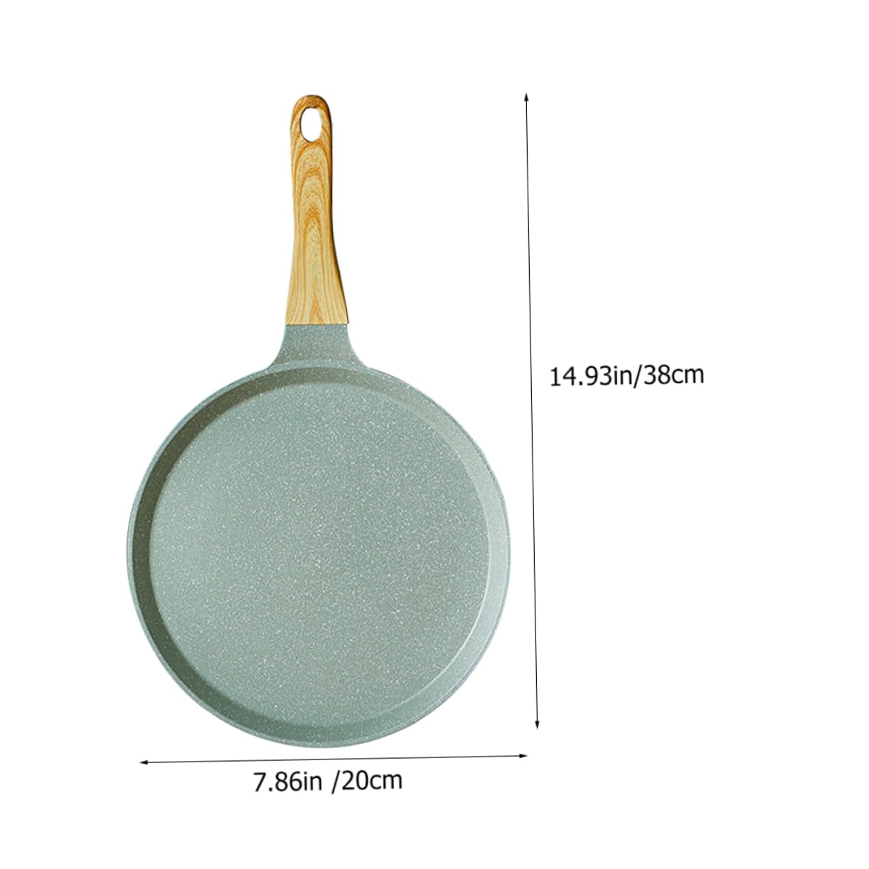 Cabilock Padelle per Crepes Antiaderenti in Lega di Alluminio Rivestimento in Pietra Medica, Facile da Pulire e Adatte per Fornelli Elettrici, per Cucinare Pancake e Frittate