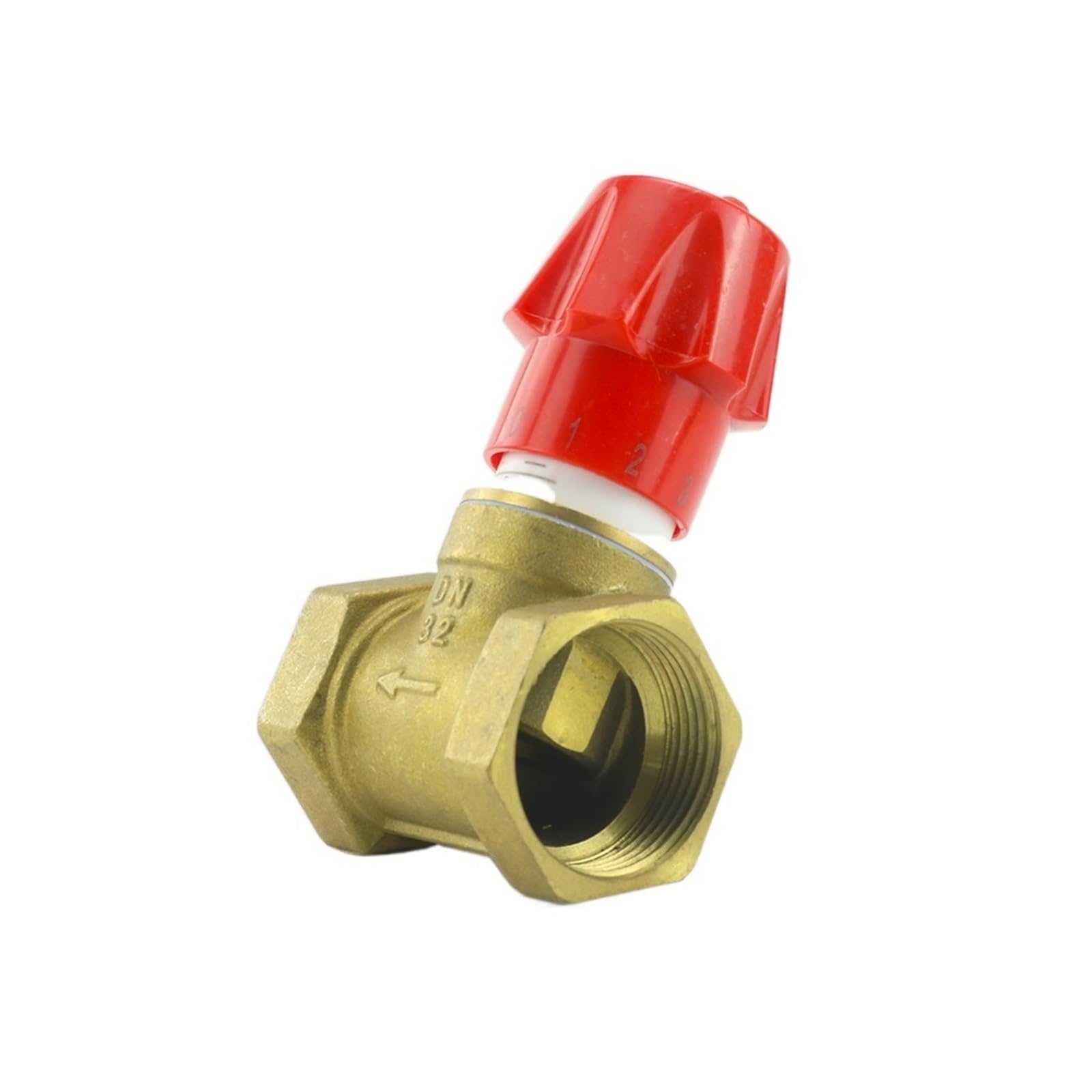 DLTBYWAQZ 1/2" 3/4" 1" 1-1/4" 1-1/2" 2" Brass Flow Regulating Valve Manual Control for Water Oil Gas DN15/DN20/DN25/DN32/DN40/DN50(0.75 Inch)