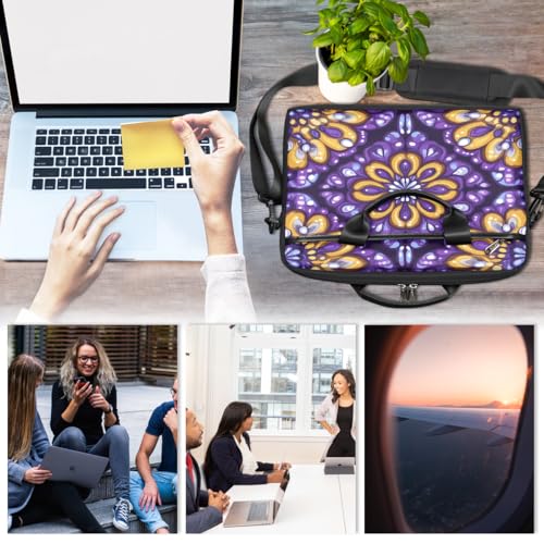 Bolsa para portátil Psychedelic Geometric Mandala 15'' miniatura 6