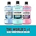 Listerine Mouthwash, Zero Alcohol, Germ Killing, Less Intense Formula, Bad Breath Treatment, Alcohol Free Mouth Wash for Adults; Cool Mint Flavor, 1 L (Pack of 1)