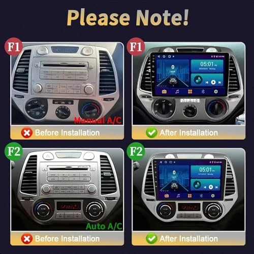 Autoradio GPS para viajar en Hyundai i20 con música por Bluetooth 4