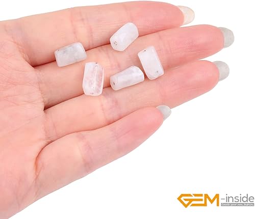 Miniatura 6 de GEM-Inside - 31 cuentas de chakra de columna de tubo de forma libre facetadas de tono azul natural de 15 pulgadas para hacer joyas, hebra completa