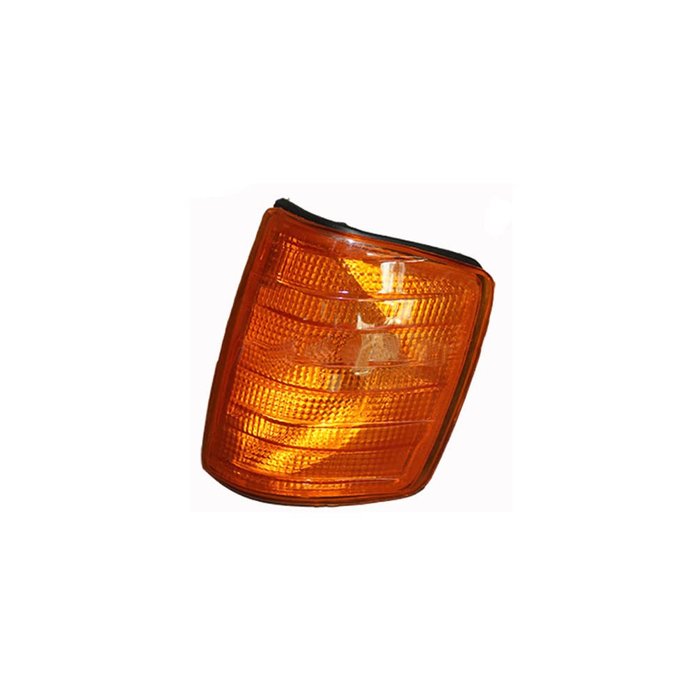 Riloer 1 par de cubiertas de luces de giro de coche para M-ercedes B-enz W201 E200 E220 E230 E280 E320 1982-1993, carcasa de luces de esquina amarillas sin bombillas