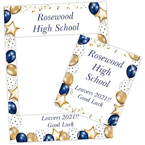 School Selfie Frames for Graduation School Leavers Welcome New Pupils Proms Parties (Frame 03) Cover