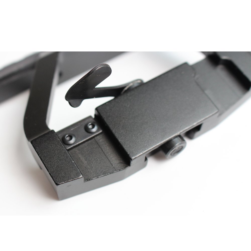 noga Supporto per Binario in Metallo AK47 / AK74 Saiga Rifle Airsoft Side Rail Scope Mount QD per 20mm Picatinny Sight for Hunting
