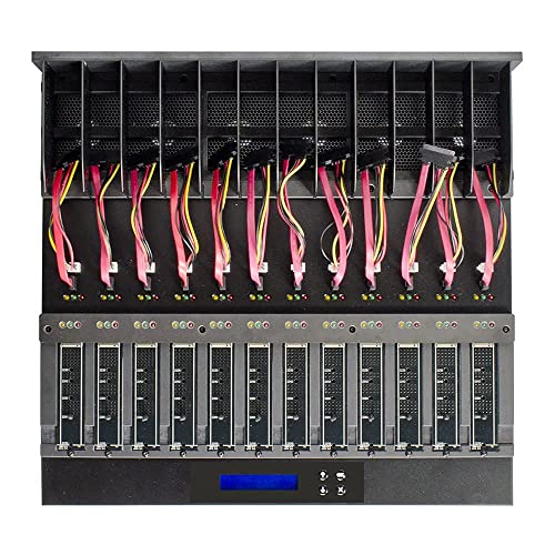 Image of Systor 1 to 11 PCIe M.2 NVMe /SATA Duplicator - 9GB /Min - SYSNVME-XW211 | Standalone duplicator to clone, erase and sanitize PCIe M.2 NVMe, SATA SSDs, and 2.5 inch /3.5 inch SATA hard drives no-PC operation.