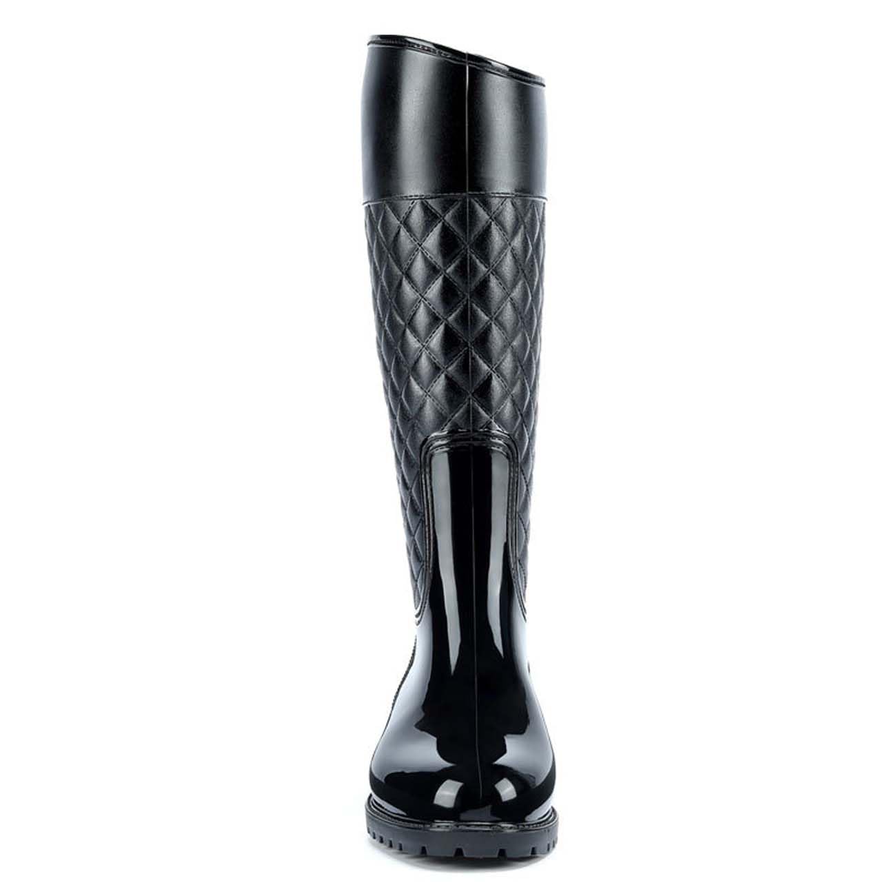 Botas de Agua Mujer - Rain Boots Impermeable - Negro - Talla Única - Caucho - Clásico - Outdoor - Mujeres