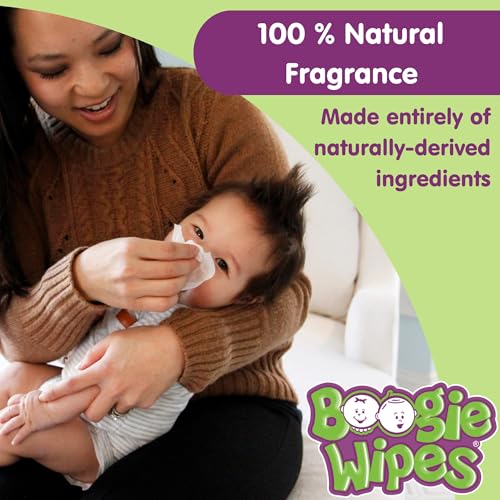 boogie wipes gentle wet wipes for baby and kids face hand body amp nose made with vitamin e aloe chamomile and natural saline fresh scent 90 count