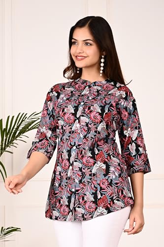 Image of FebQ Printed Shirt Style Top for Women