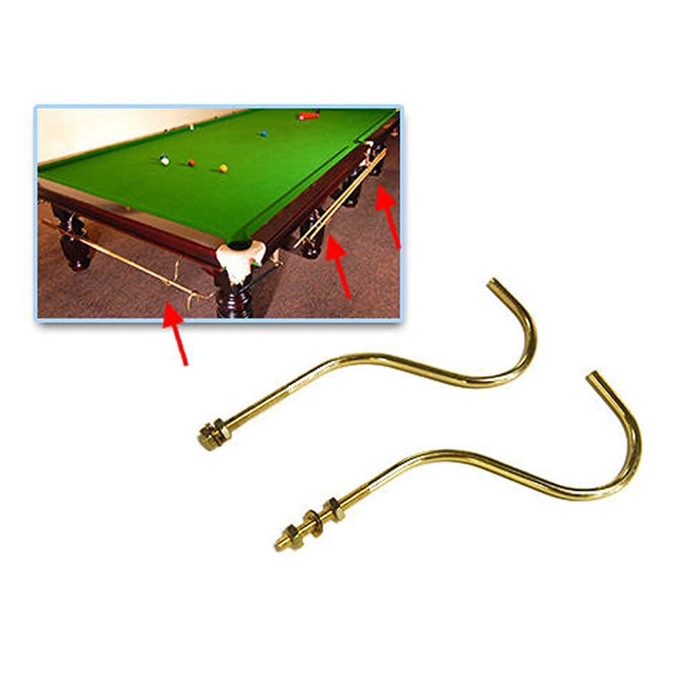 ABA Snooker Billiard Pool Table Brass Cue Stick Golden Hook Strong Table Edge Hook (Pack of 2) 4