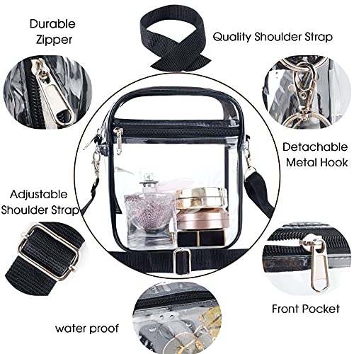 Ketiee Clear Crossbody Bag, Stadium Approved Clear Purse Bag For Concerts Sports Events Festivals #TOP3