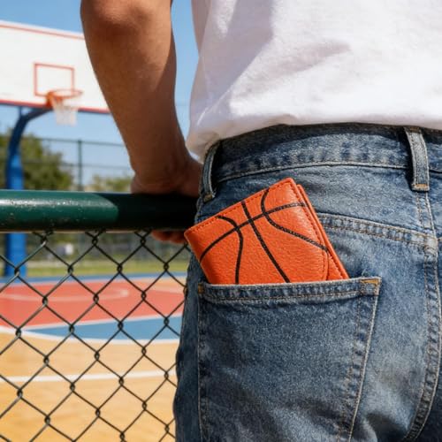 Monedero infantil resistente de baloncesto para no perder tarjetas 6