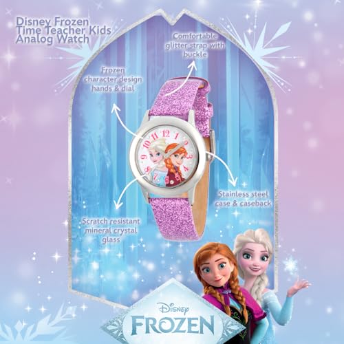 Disney Infinity Kids' W002506 Frozen Elsa & Anna Analog Display Analog Quartz Purple Watch2