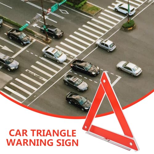 Triángulo de advertencia reflectante GARVALON para vehículos miniatura 3