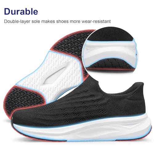 vibdiv Slip-in Lazy Shoes Women Sock Sneakers Hands Free Flat Casual Lightweight Comfortable Breathable Laceless4