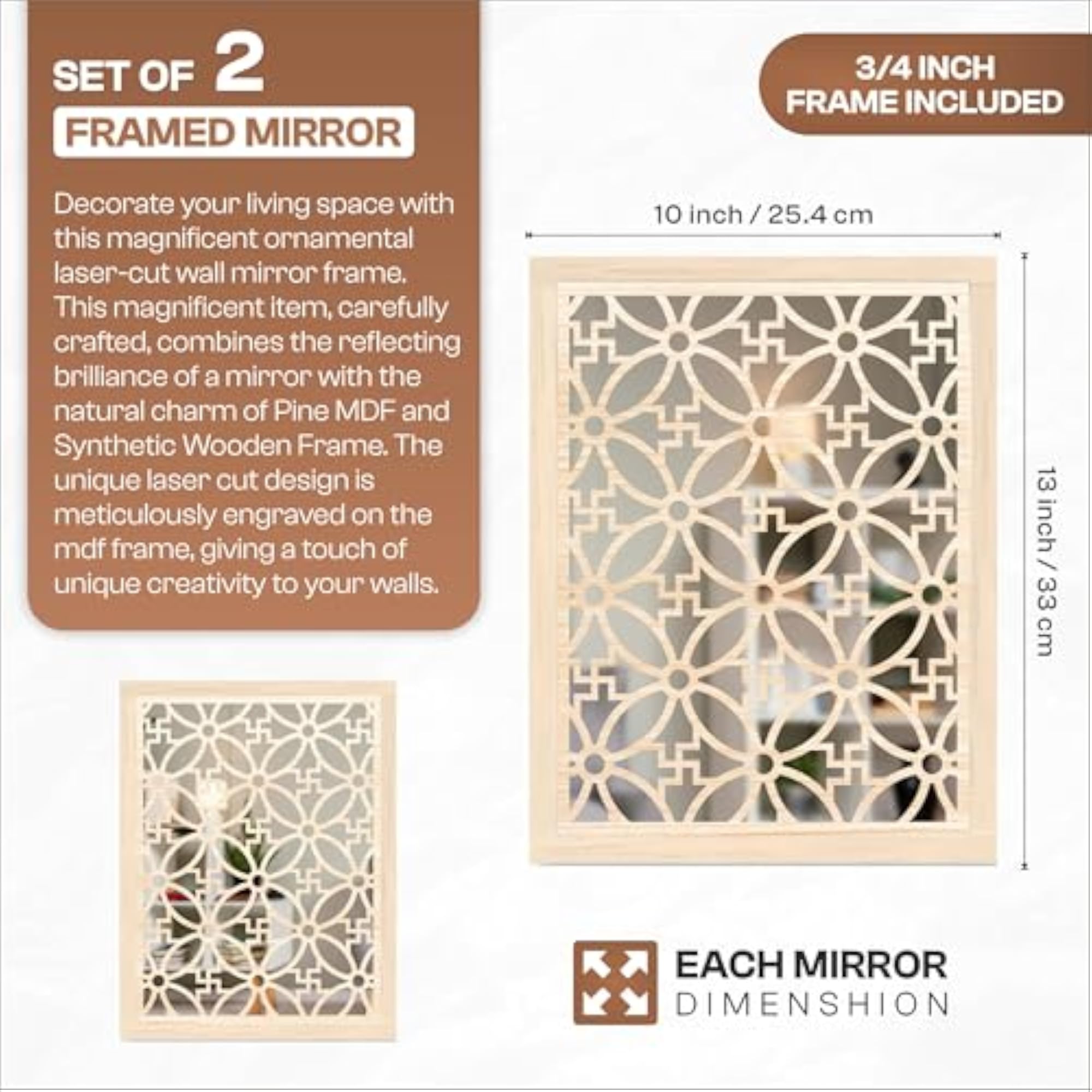 Mirror Wall Decor Paintings for Home Living Room Decor