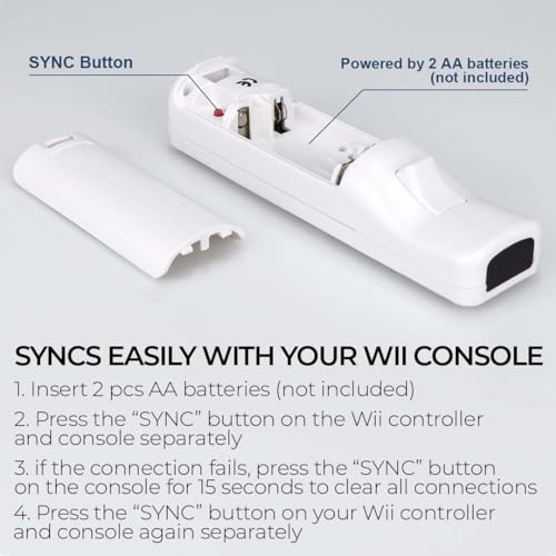 Image of Crossery Wii Remote and Nunchuck Controller Bundle with Charging Dock - 2 Pack Motion Plus Remotes, 2 Nunchucks, 1 Charging Station, Compatible with Nintendo Wii & Wii U - White