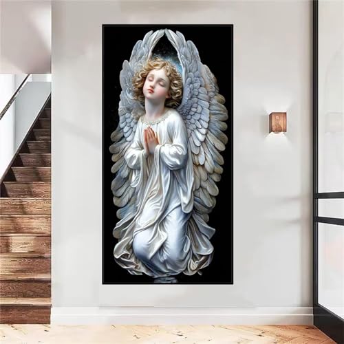 Kit Diamant Painting Ange 40x80cm de Broderie Point de Croix Mosaïque Complète SP-3639 - 4