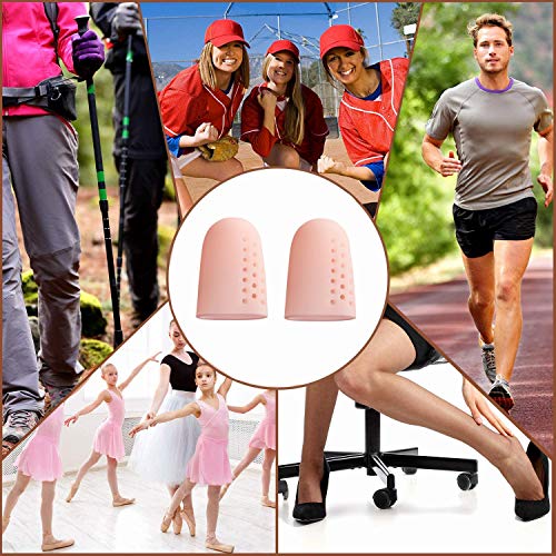 Beschermers voor grote teen, 10 stuks, ademend, siliconen, teenbeschermers, biedt pijnverlichting van likdoorns… - Image 8